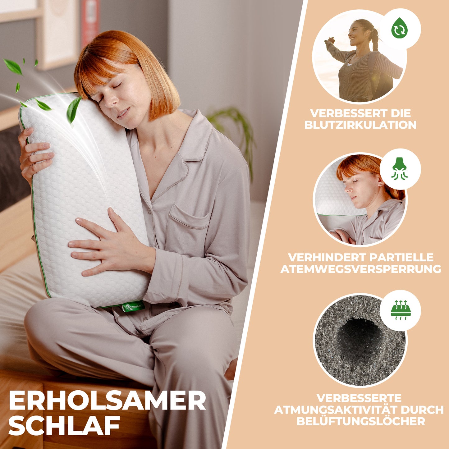 RUHEOASE© Kissen | Ergonomie, die dich trägt
